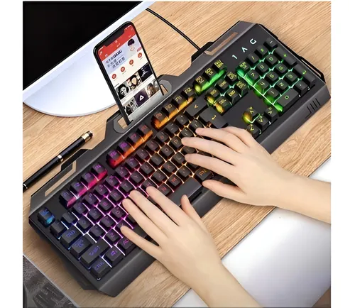 لوحة مفاتيح الألعاب المضيئة  MK-909 LED 