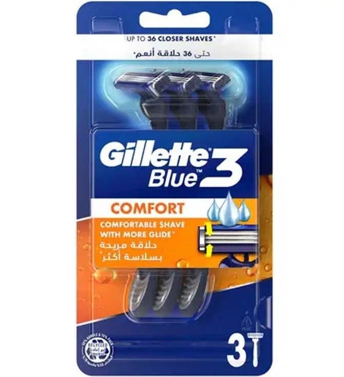 3 شفرات جيليت 3 Blue